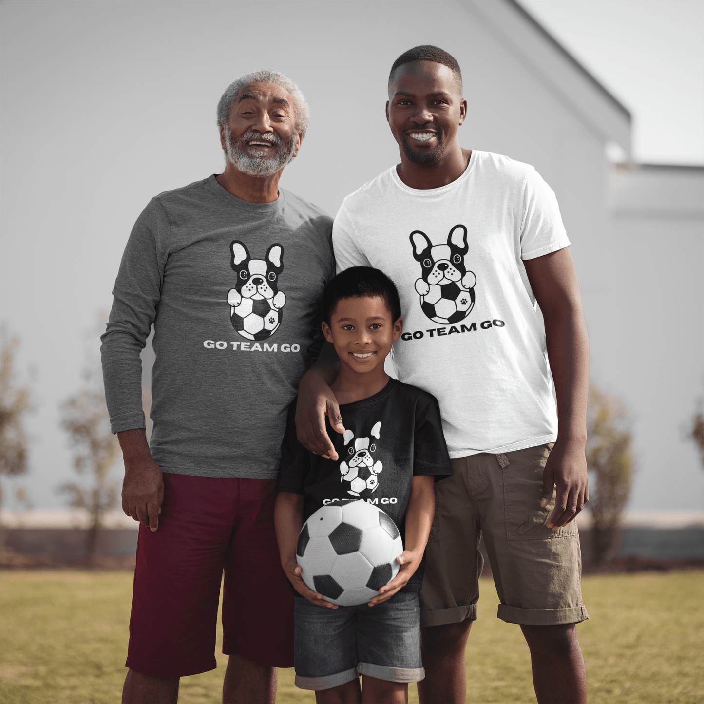 Teams Soccer Dog Adult Unisex Garment-dyed Long Sleeve T-shirt