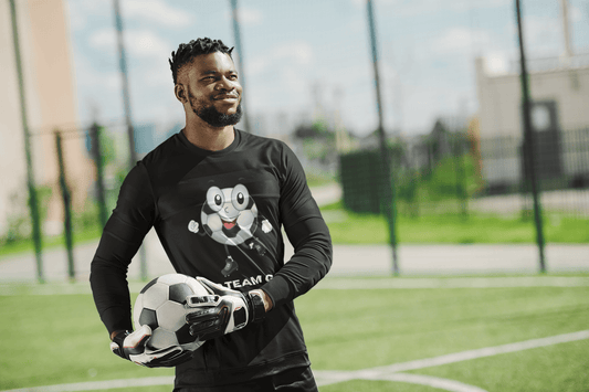 Soccer Ball Guy Long Sleeve - Go Team Go Design Adult Unisex
